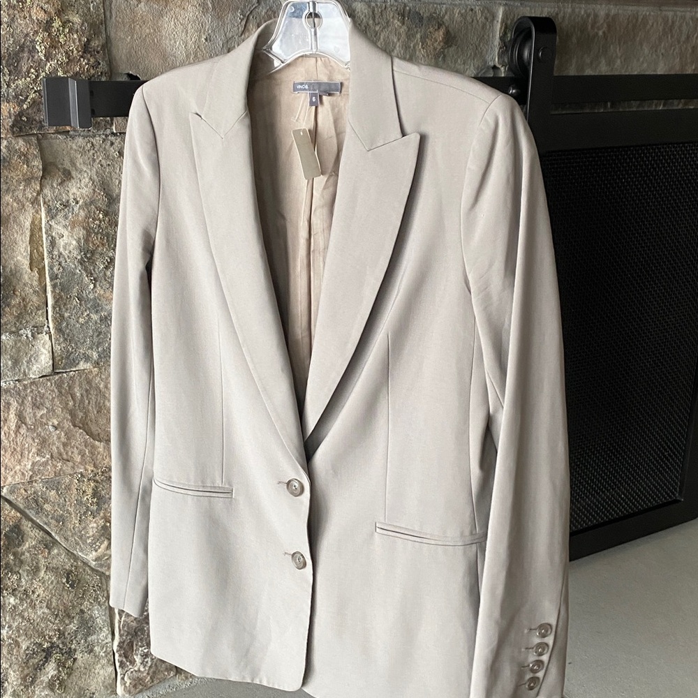 Vince Lightweight Wool Spandex blend Blazer Size 6 Small